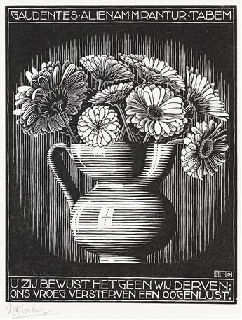 MAURITS C. ESCHER (1898 - 1972) Vase.                                                                                                            